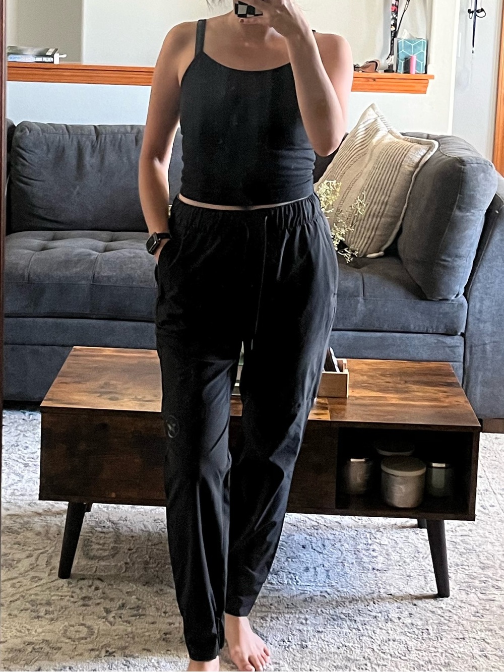 Savage Barbell Black Track Jogger Pants